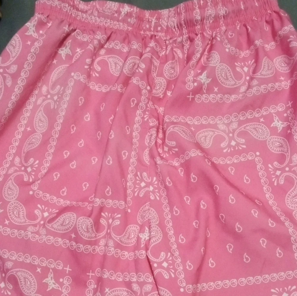 Pink Paisley Athletic Shorts - Picture 3 of 5
